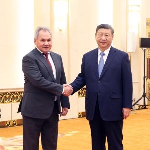 习近平会见俄罗斯联邦安全会议秘书绍伊古